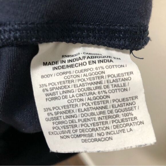 Nike DriFit Crop Leggings Blue Stripe Women's size medium - Picture 6 of 10